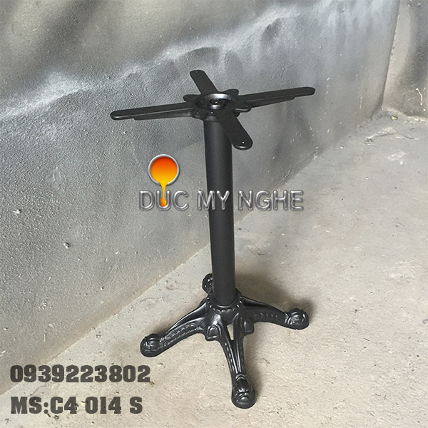 Bàn cafe 4 chân đầu lân ống sắt C4 014 S